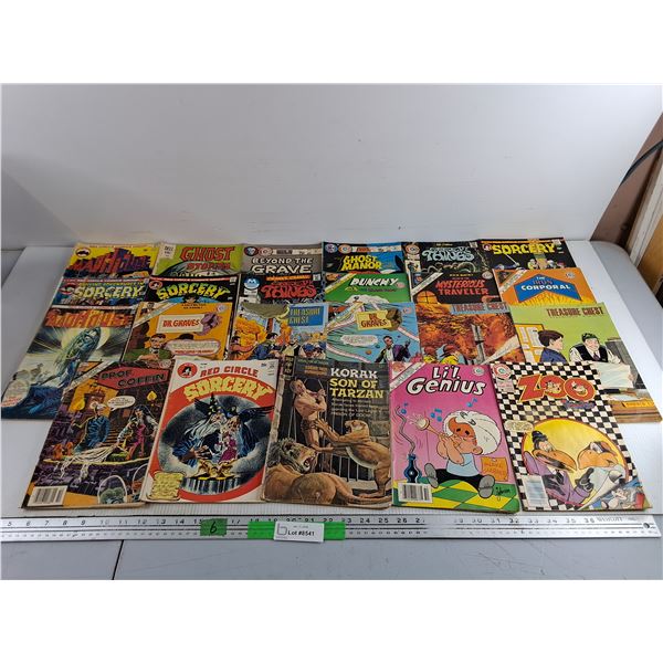 (23) Vintage Comics - MadHouse, Treasure Chest, Sorcery, Dr. Graves