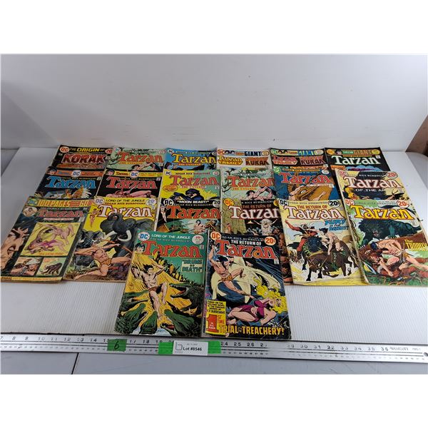 (20) Vintage DC Comics - Tarzan, Korak, Tarzan Family,  CANNOT AUTHENTICATE
