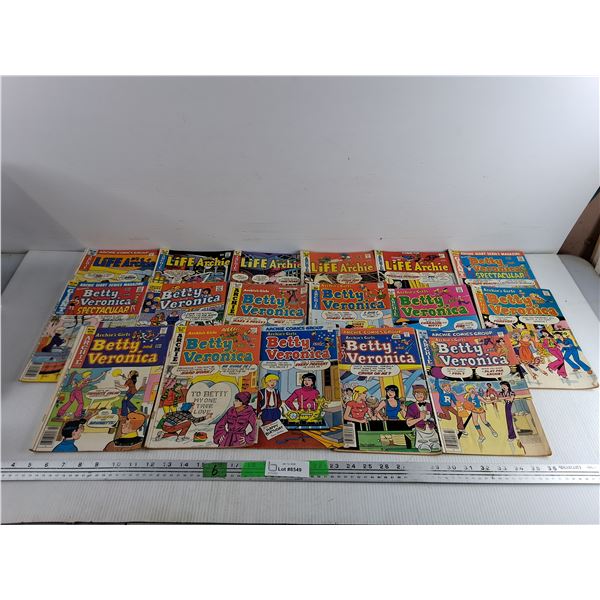 (17) Vintage Archie Comics - Betty & Veronica, Life with Archie - CANNOT AUTHENTICATE
