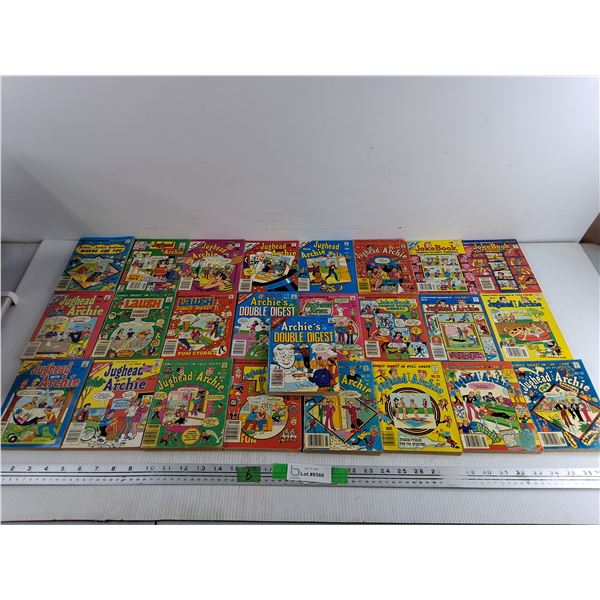 (25) Vintage Archie Digest Library - Archie's Double Digest, Jughead with Archie, Joke Book