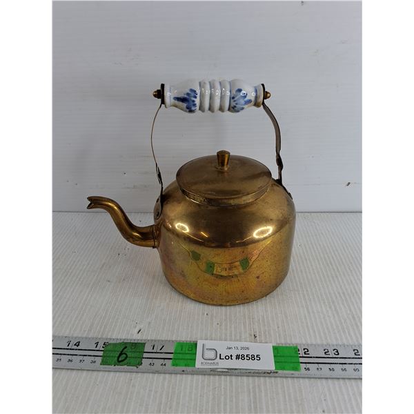 Vintage Brass Plated Tea Pot