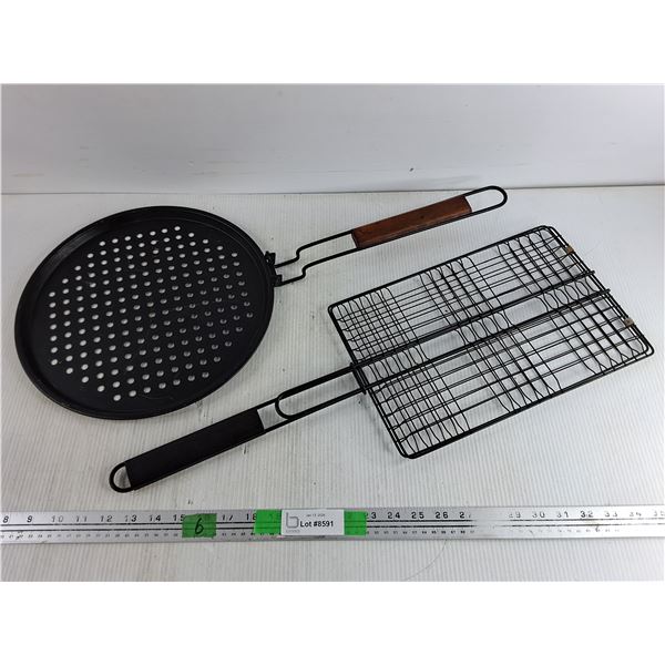 Round Grill Topper, BBQ Grill Basket