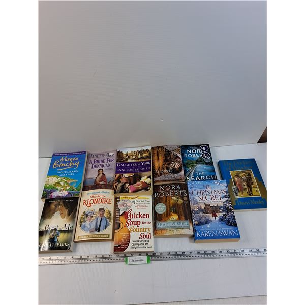 (11) Books: Nora Roberts, Janette Oke, Karen Swan, Misc