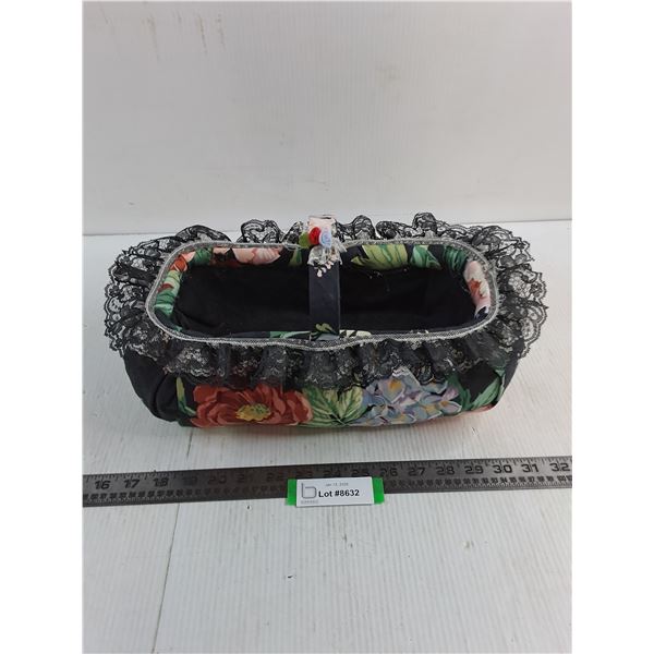 Flowery Cushioned Basket