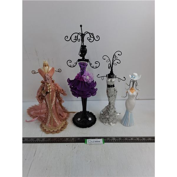 (4) "Female Form" Jewelry Trees