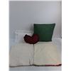 Image 3 : (3) Throw Pillows & 2 Pillow Covers