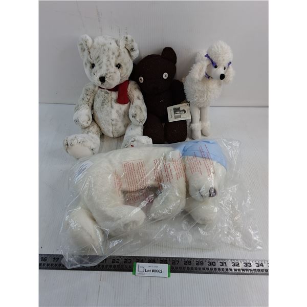 (4) Stuffy Toys (Mr. Bean Teddy)