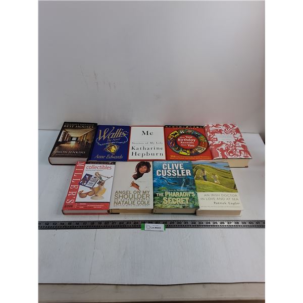 (9) Assorted Hard Cover Books