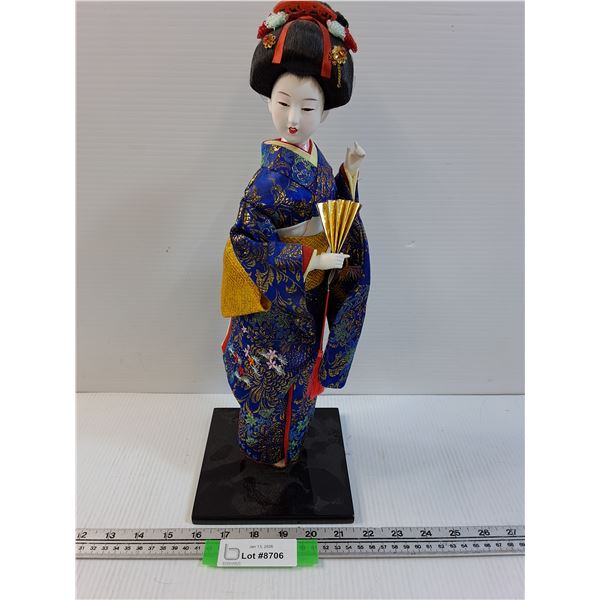 Asian Themed Woman Figurine - 16" Tall