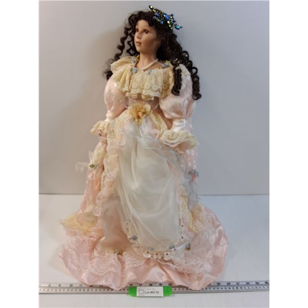 Porcelain Doll  - 25" Tall