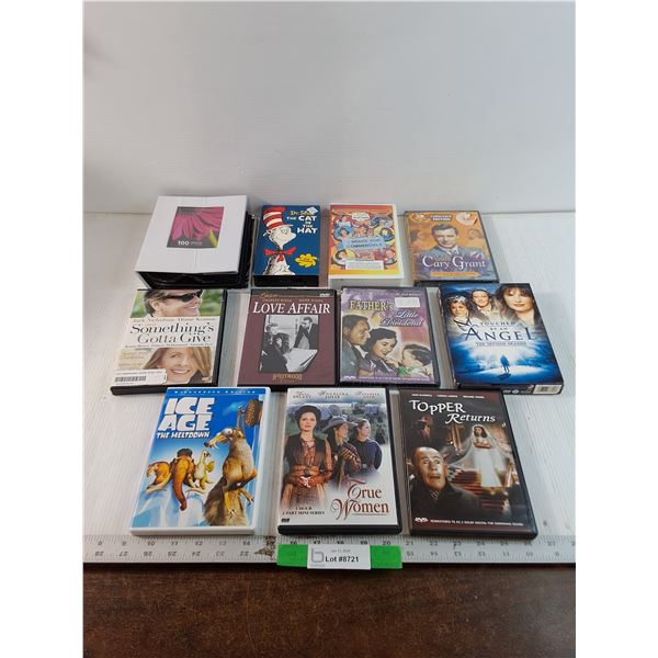 DvDs/ VHS Tapes, Photo Album, The Cat In The Hat, Ice Age, Love Affair, Misc