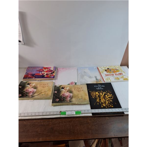 Lot of Various Greeting Cards, Adult Coloring Book, A Phantom At The Opera, misc