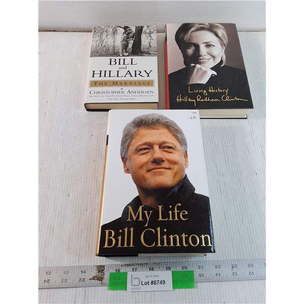 (3) Books on Bill & Hillary Clinton