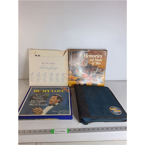 Various Vinyls & Zip Up Binder- As Is