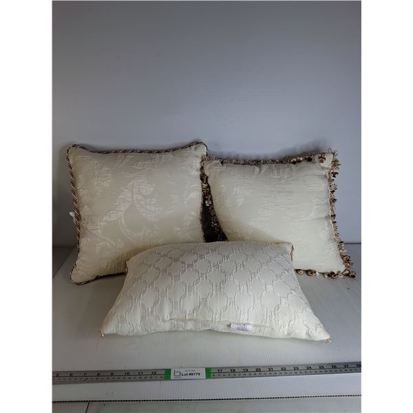 (3) Decorative Throw Pillows