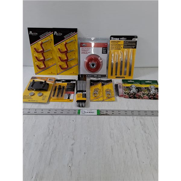 NOS Tool/Hardware-Wire Cup Brush,Cap Light,Impact Wobble Socket Adapter Set and more