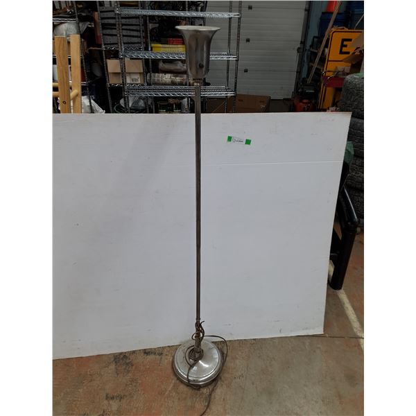 * Vintage Plated Floor Lamp, 60.5"Tall, As Is, Missing Bulb, Cannot Ship
