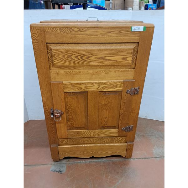 * Wooden Ice Chest - 18" x 28" x 45" - CANNOT SHIP
