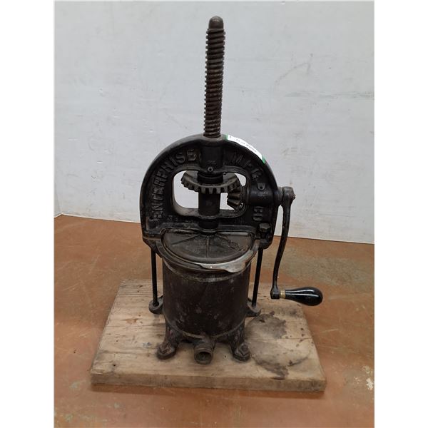 * Enterprise Antique Sausage Maker & Fruit Press - CANNOT SHIP