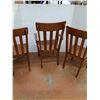 Image 5 : * (3) Oak Wooden Chairs (One Arm Chair) - CANNOT SHIP