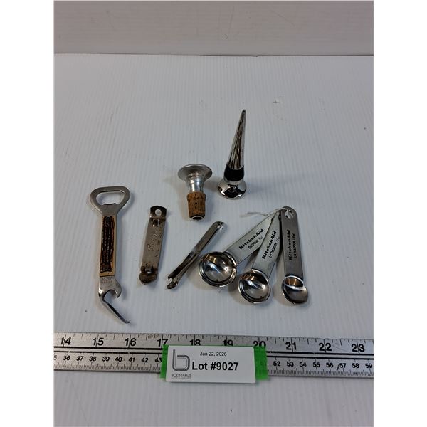 Kitchen Utensils: Bottle Openers, Measuring Spoons