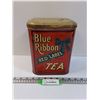 Image 1 : Blue Ribbon Tea Tin - 8.5" Tall