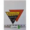 Image 1 : Seaside Gasoline Enamel Metal Sign - 8" x 6"