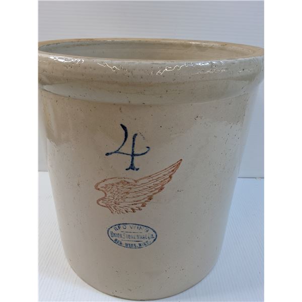 #Red Wing #4 Crock - 12" x 11" - CANNOT SHIP