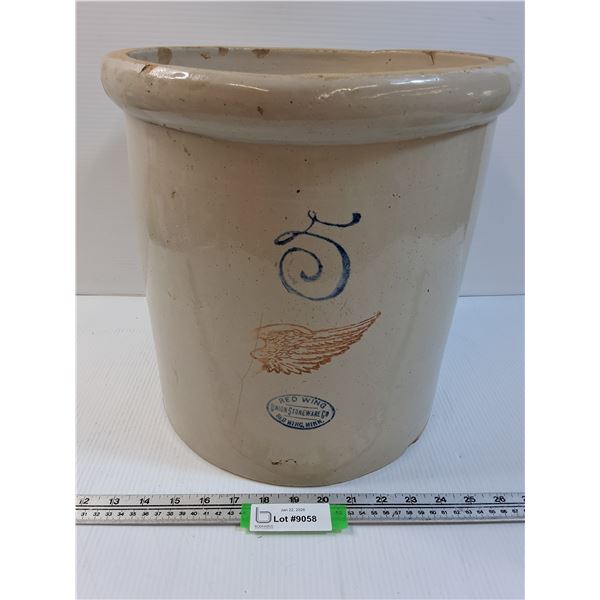 #Red Wing #5 Crock - 13" x 13" - CANNOT SHIP