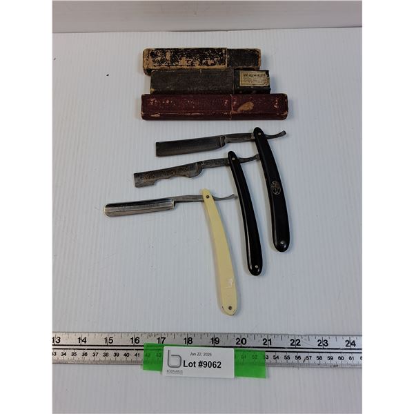 (3) Vintage Straight Edge Razors