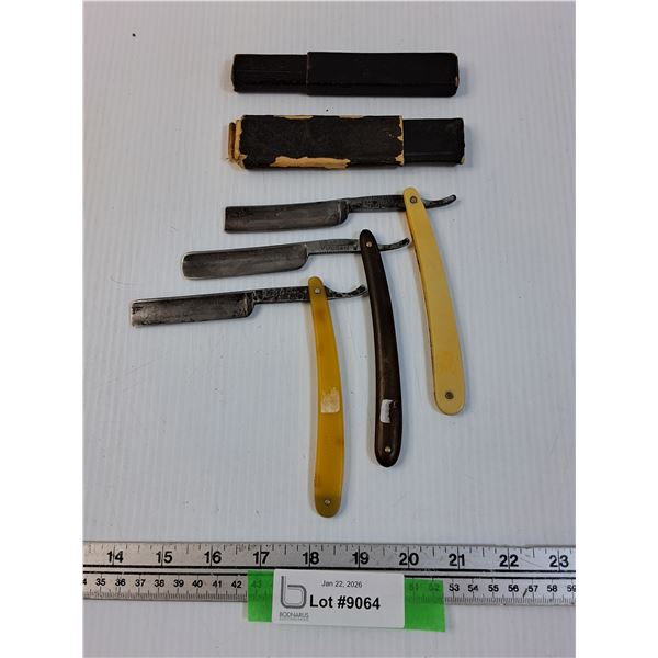 (3) Vintage Straight Edge Razors