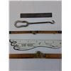 Image 2 : (2) Folding Rulers, Dinsmore Fraser Agencies Ruler, Shoe Lace Hook