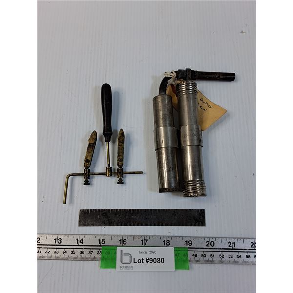 Jeweler's Vise, Metal German Ruler, Duplex Blow Torch