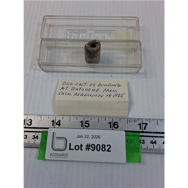 Bullet Dug out of Batoche, Sk - From 1885 Rebellion - CANNOT GUARANTEE AUTHENTICATION