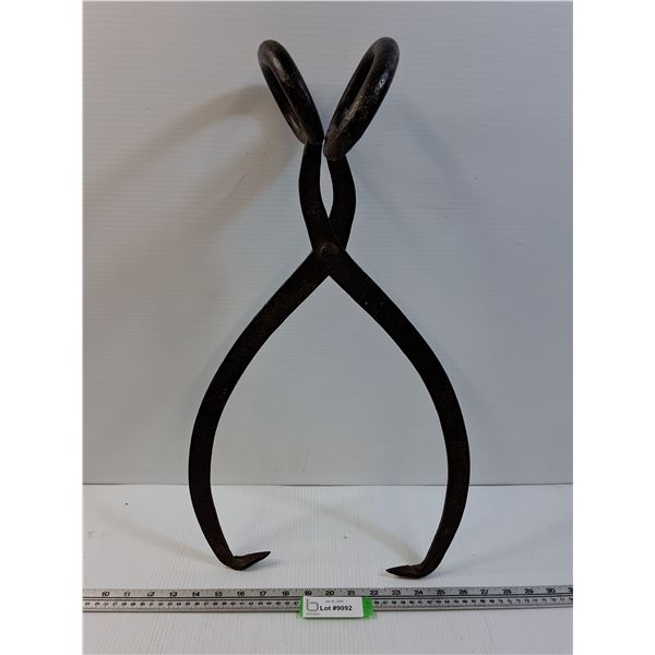 Vintage Metal Ice Tongs - 23" Tall - PICK UP PREFERRED