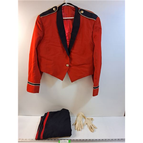 Edmonton Fire Dept Captains Dress Uniform: Pants, Gloves, Jacket