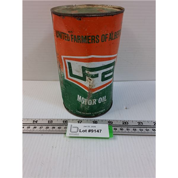 UFA Motor Oil One Quart - Has Contents - CANNOT SHIP