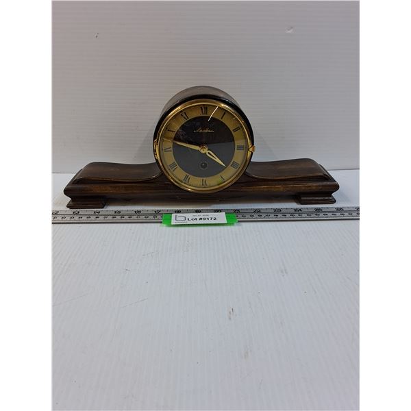 Mauthe Mantle Wind-up Clock - Untested - 14" x 6" x 3"