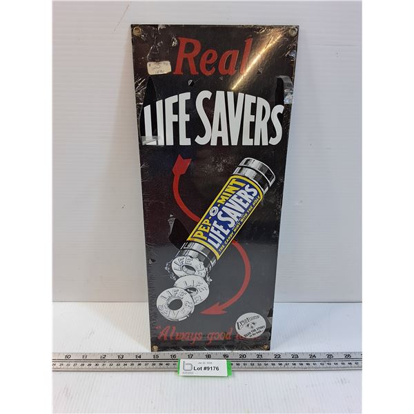 Lifesavers Metal Sign - 7" x 17"