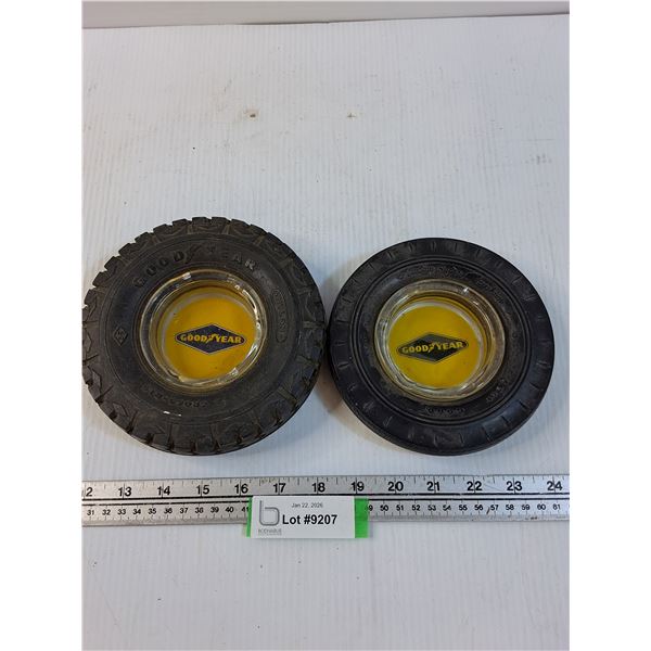 (2) Good Year Ashtrays