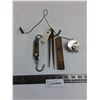 Image 1 : Vintage Lot - Pocket Balance, Caliper, Fold Ruler, Sterling Voltmeter