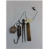 Image 2 : Vintage Lot - Pocket Balance, Caliper, Fold Ruler, Sterling Voltmeter