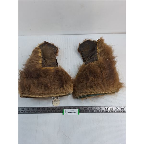 Old Pair of Bearskin Mitts