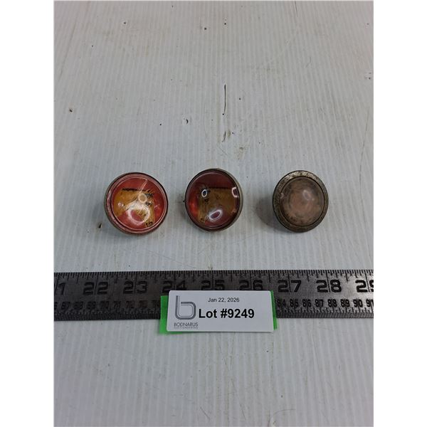 (3) Vintage Bridal Rosettes