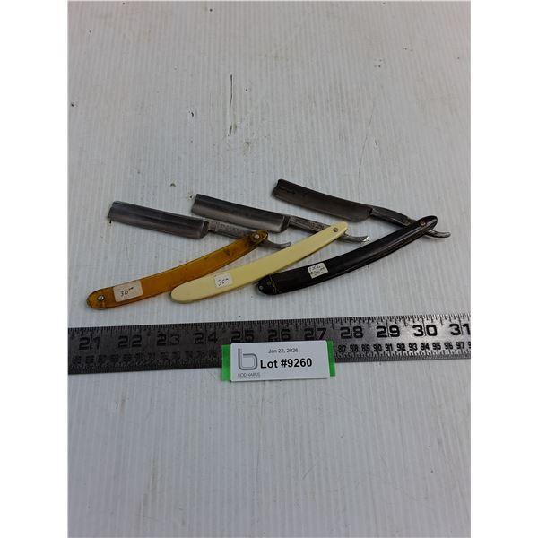 (3) Antique Straight Razors