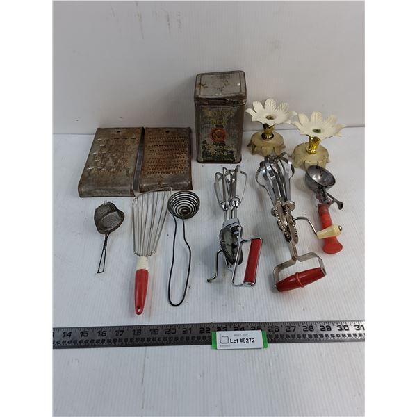Vintage Kitchen Implements & Utensils - As is