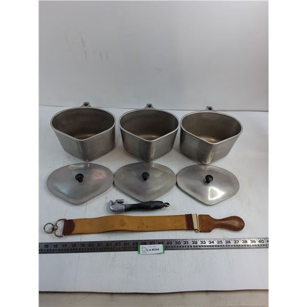 Set of 3 "Super Health" Cook Pots w/Accessories