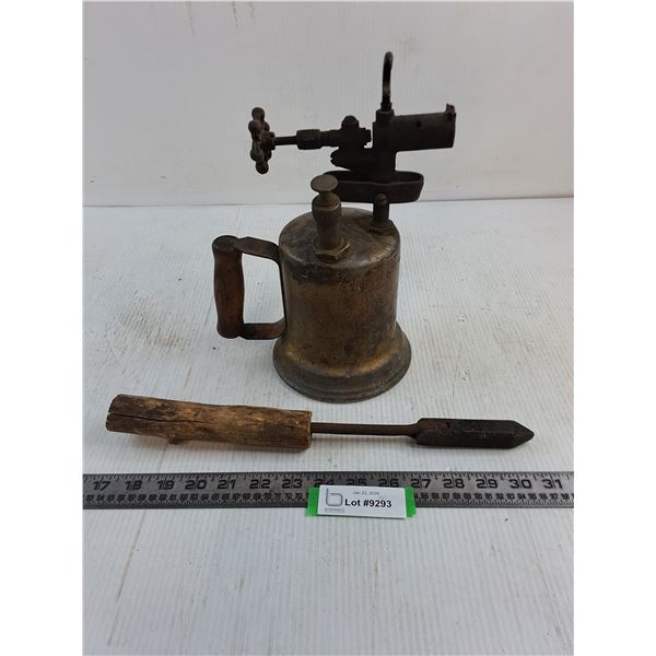 Antique Blow Torch & Soldering Iron