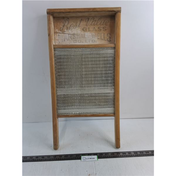 Antique Marshall-Wells Wash Board - 12" x 24"
