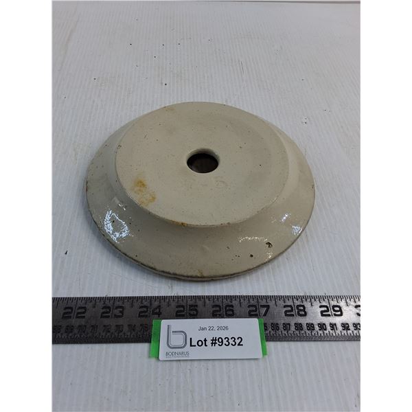 Vintage Stoneware 4.5 Gallon Butter Churn Lid